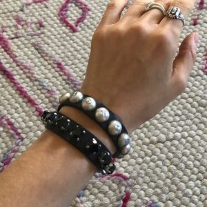 Ronald Pineau leather wrap bracelet